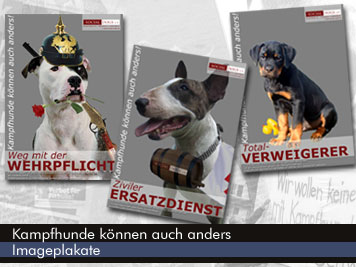 Imagekampagne Kampfhunde