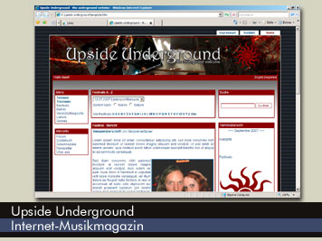 Upside Underground - Webdesign